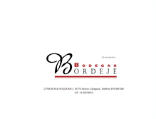 Tablet Screenshot of bodegasbordeje.com